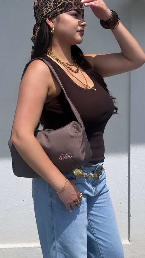 Lotus shoulder bag